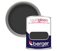 Berger Liquid Gloss Paint Black - 750Ml