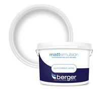 Berger Matt Emulsion Paint Brilliant White - 10L