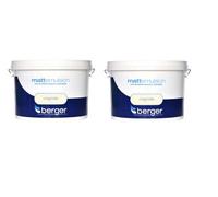Berger Matt Emulsion Paint Magnolia 10L Pack Of 2