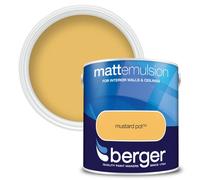 Berger Matt Emulsion Paint Mustard Pot - 2.5L