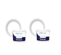 Berger Matt Emulsion Paint Pure Brilliant White 10L Pack Of 2