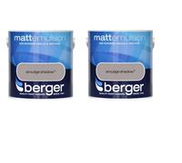 Berger Matt Emulsion Paint Smudge Shadow 2.5L Pack Of 2
