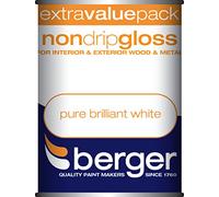 Berger Non Drip Gloss 1.25L Pure Brilliant White