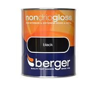 Berger Non Drip Gloss 750ml Black (306022)