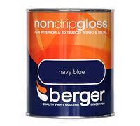 Berger Non Drip Gloss 750ml Navy Blue (306028)