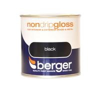 Berger Non Drip Gloss Black Paint- 250ml