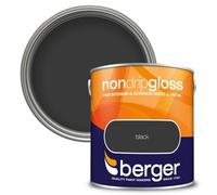 Berger Non Drip Gloss Paint Black - 2.5L