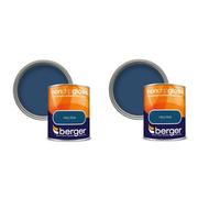 Berger Non Drip Gloss Paint Navy Blue 750Ml Pack Of 2