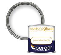 Berger Non Drip Gloss Paint Pure Brilliant White - 250Ml