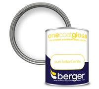 Berger One Gloss Paint Brilliant White - 750Ml