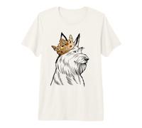 Berger Picard Dog Wearing Crown Premium T-Shirt