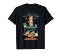 Berger Picard Doing Yoga Inhale - exale DIGOR Funny T-Shirt