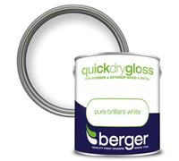 Berger Quick Dry Gloss Pure Brilliant White 2.5L - Pure Brilliant White