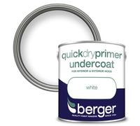 Berger Quick Dry Primer Undercoat Paint White - 2.5L
