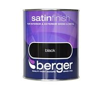 Berger Satin Paint 750ml Black