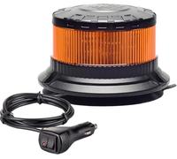 Berger & Schröter LED Rotating Beacon Light Magnet 12/24 V, Fixed Mounting, Magnetic Mounting with Strong Suction Cup, Automatic Light Sensor for Day and Night Mode