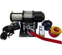 Berger & Schröter Professional Winch Motor Cable Winch Electric Motor Winch 12 V Steel Cable 3150 kg Tensile Force 14 m Rope Length