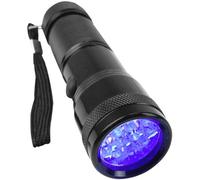 Berger & Schröter UV 395-400nm UV LED Bulb Flashlight with Wrist Strap Battery 95g