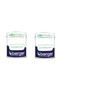Berger Silk Emulsion Paint Pure Brilliant White 3L Pack Of 2