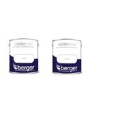Berger Undercoat Paint Brilliant White 2.5L Pack Of 2