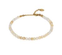 BERGERLIN Citrine Bracelet Yellow - Faceted Yellow Bracelet - Silver - XS-S
