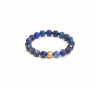 BERGERLIN Lapis Lazuli Ring genuine with Gold Pearl - Faceted Pearls - Size S