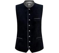 Bergfeuer Men's Trachtenweste Lorenzo Traditional Waistcoat, Midnight Blue, 64