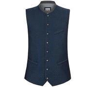 Bergfeuer Men's Trachtenweste Romeo Traditional Waistcoat, Blue, 40