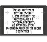 Berghain Taking Photos Is Not Allowed Berlin Poster Metal Tin Sign 12 X 8 Inch Funny Man Cave Home Office Bar Decor