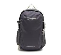 Berghaus 24/7 Polyester Rucksack, 20L Capacity, Flow Technology Ventilated Back System, Laptop Sleeve, Walking Pole Holders, 45 x 23 x 22cm, Black (Grey)