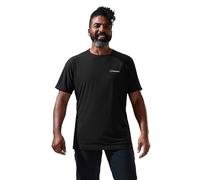 Berghaus Men's 24/7 Short Sleeve Crew Tech Baselayer T-Shirt, Black, L