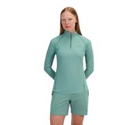 Berghaus Womens 24/7 Half Zip Tech Baselayer | Moisture Wicking Breathable Long Sleeve T-Shirt, Light Terrain, 14 EU