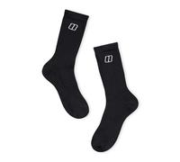 Berghaus 3 Pack Everyday Cotton Rich Socks Black