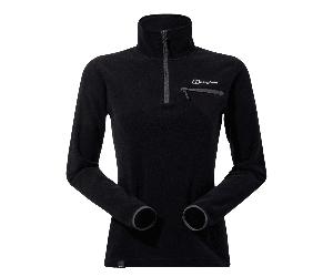 Berghaus A000967BP6 Prismens 2.0 Micro Fl Half Zip Womens - Black/Bla 12