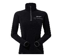 Berghaus A000967BP6 Prismens 2.0 Micro Fl Half Zip Womens - Black/Bla 16