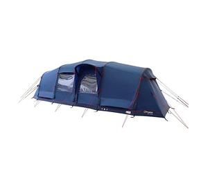 Berghaus Air 600 Nightfall 6 Man Tent with 2 Darkened Bedrooms & Spacious Living Area, 6 People, Inflatable & Easy to Pitch, Ideal for Family Camping Trips & Festivals, 6000mm HH, Blue