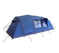 Berghaus Air 800 Nightfall 8 Man Tent with 2 Darkened Bedrooms & Spacious Living Area, 8 People, Inflatable & Easy to Pitch, Ideal for Family Camping Trips & Festivals, 6000mm HH, Blue