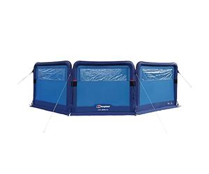 Berghaus Air Break Windstop with Clear Window Panels and Blinds, 3 Panel, 5 Metre, Waterproof, Structured Windbreak from the Air Tent Collection, Camping Equipment, 6000mm HH, Blue