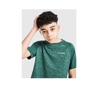 Berghaus All Over Print Grid V2 T-Shirt Junior - Green 11-12Y
