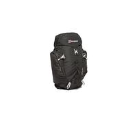Berghaus Arrow 30 Litre Rucksack | Compact, Breathable Backpack, Travel and Camping Bag | Rain Cover Backpack, Black/Extrem Red, One Size