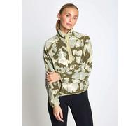 Berghaus Bamburgh Printed Half Zip Funnel Neck Fleece Khaki Mix
