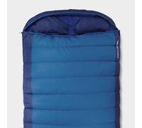 Berghaus Indulge Double Sleeping Bag with Built-in Pillow for Adults, Teens, Kids, 2 People, 2-3 Season, Waterproof (Blue, Double)