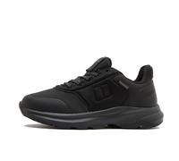 Berghaus Kids' Atom Waterproof Walking Shoes, Lightweight, Vegan, TPR Outsole, EVA Midsole, Lace Up, Hiking Footwear for Boys & Girls (Black, UK Footwear Size System, Little Kid, Numeric, Medium, 11)