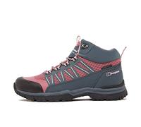 Berghaus Kids’ Explorer Mid Hiking Boot with High Traction Sole, Waterproof, Breathable, Lightweight, Durable, Vegan Friendly (Pink, UK Footwear Size System, Little Kid, Numeric, Medium, 11)