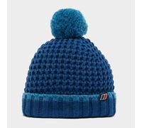 Kids' Striped Bobble Beanie Hat, Blue One Size