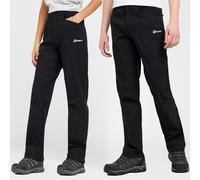 Berghaus Kids' Walking Trousers with Articulated Knees & 4 Pockets, Water Repellent & Quick Drying Pants for Boys and Girls (UK, Age, 5 Years, 6 Years, Regular, Black)