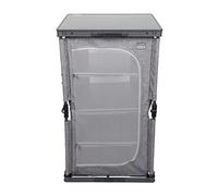 Berghaus Maxi Stow Cupboard with 4 Shelves & Additional Side Pockets, Easy to Assemble, Portable, Collapsible, Storage Unit, Organiser, Ideal for Camping & Festivals, includes Carry Bag, Black