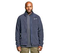 Berghaus Men’s Torus Fleece with Polartec Classic Microfleece, Full Zip & 2 Pockets, Soft, Warm, Lightweight & Durable Jacket (UK, Alpha, 3XL, Regular, Regular, Blue)