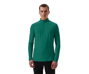 Berghaus Men's 24/7 Half Zip Long Sleeve Tech Baselayer T-Shirt | Moisture Wicking | Breathable Technical T-Shirt, Green, L