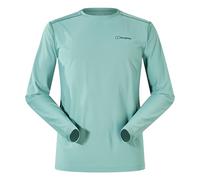 Berghaus Men's 24/7 Long Sleeve Crew Tech Baselayer T-Shirt | Moisture Wicking | Breathable Technical T-Shirt, Light Terrain, 2XL
